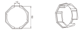 50MM OCTAGONAL TUBE