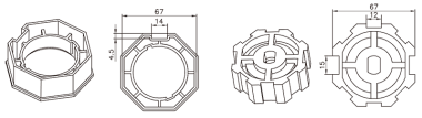 70MM OCTAGONAL TUBE